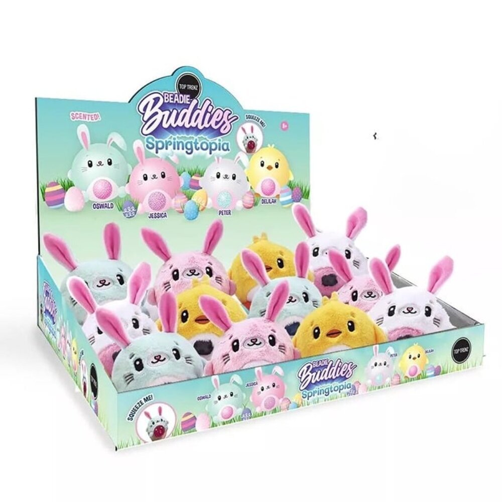 Easter Spring‎ Beadie Buddies Sensory Plush Fidget Toy - Blue Bunny - Picture 4 of 5